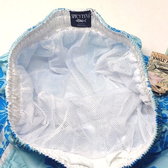 Spicy Tuna Men's Cargo Swim Trunk - Picture 8 of 9